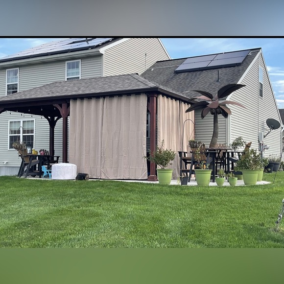 COPY - Waterproof Outdoor Curtains for Patio Sun Blocking Blackout Curtains, 2 … - Picture 11 of 13